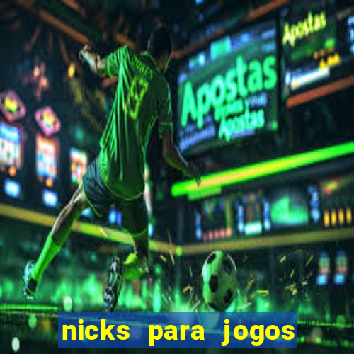 nicks para jogos de tiro